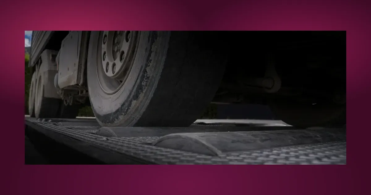 Diagram showing REPS system installed under a road surface, with cars driving over it.