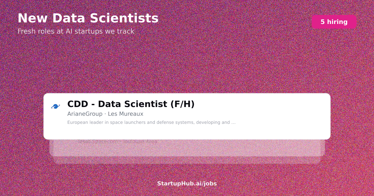 New Data Scientists on July 17, 2026
