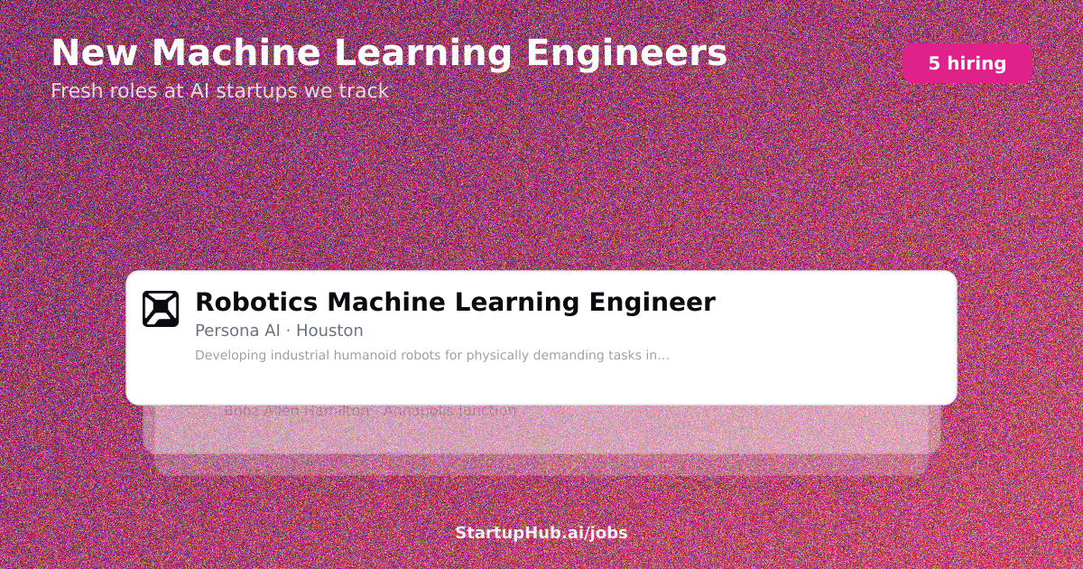 New Machine Learning Engineers on July 15, 2026