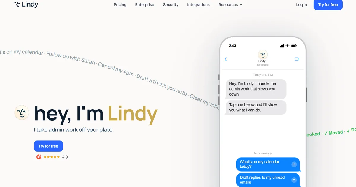 Lindy AI agent workflow platform interface