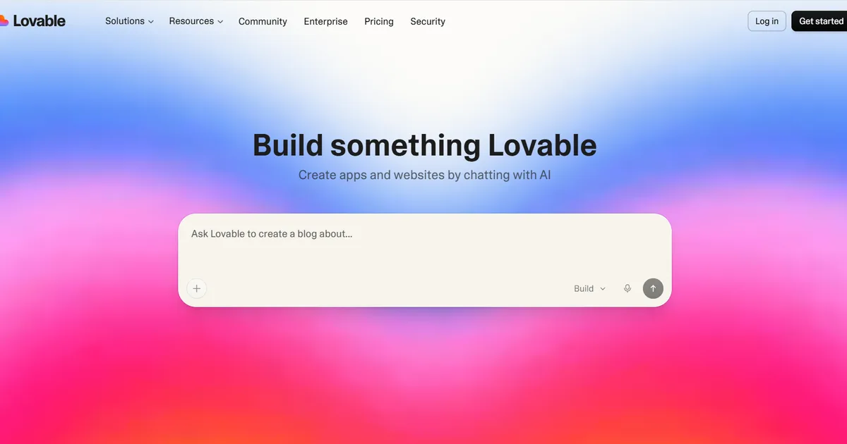 Lovable AI agent workflow platform interface