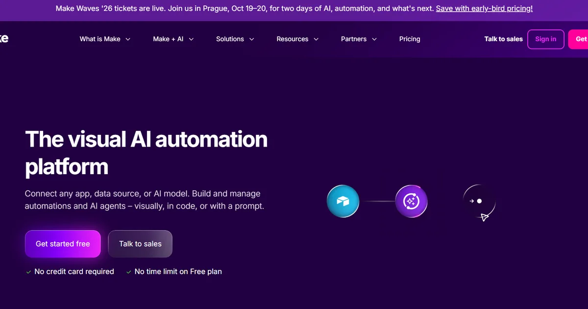 Make AI agent workflow platform interface