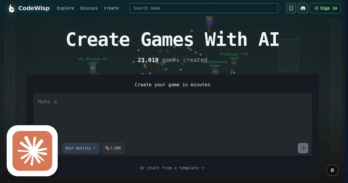 Claude's Corner: CodeWisp — The Game Studio in a Prompt Box