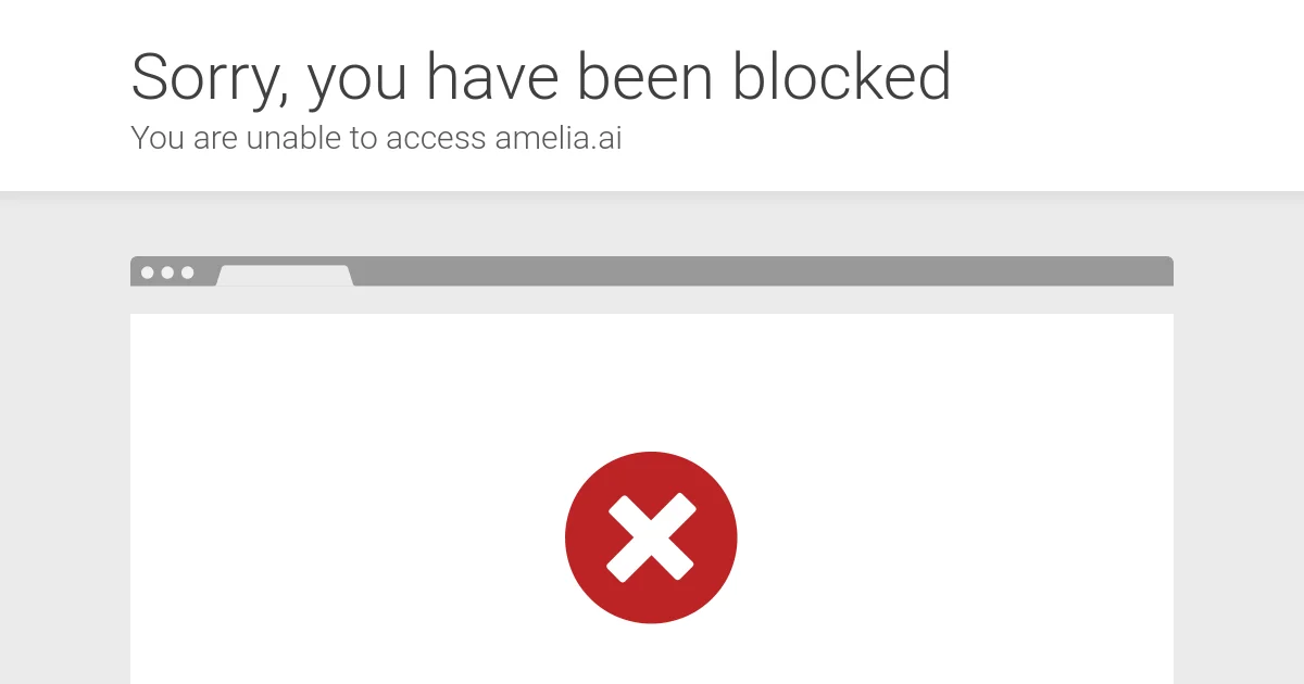 Amelia website homepage screenshot