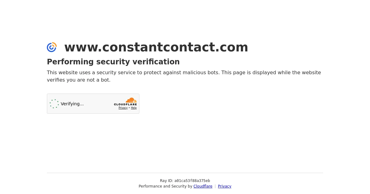 Constant Contact website homepage screenshot