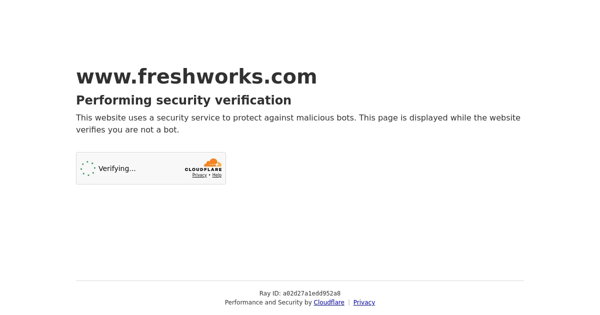 Freshworks website homepage screenshot