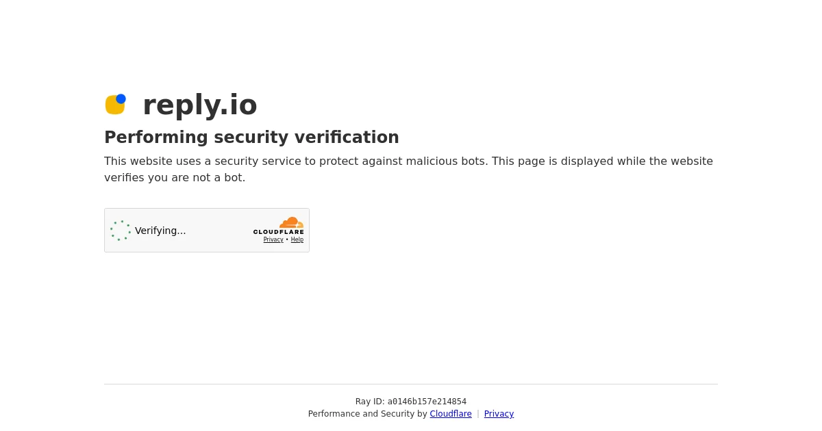 Reply.io website homepage screenshot