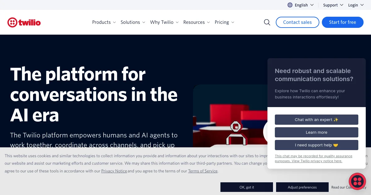 Segment website homepage screenshot
