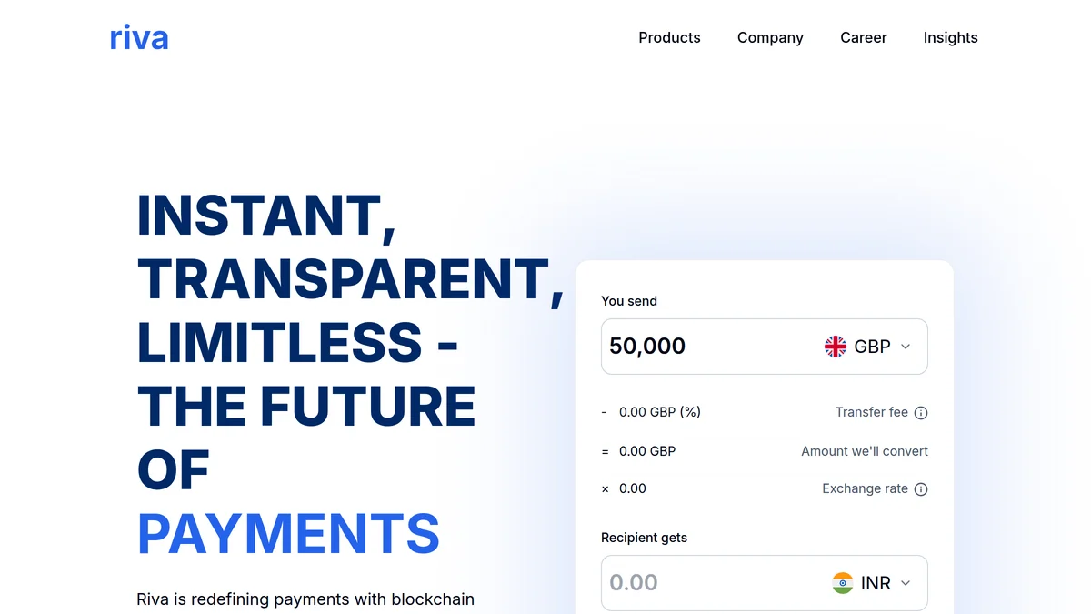 London's Riva Secures €2.5M Pre-Seed for Blockchain Payments