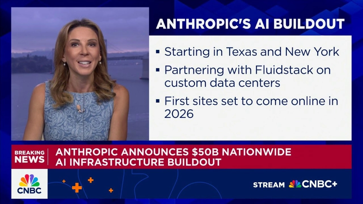 Anthropic announces $50B nationwide AI infrastructure buildout
