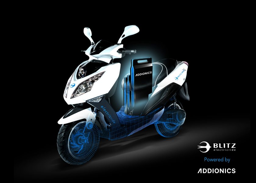 Blitz Motors signs collaborative Agreement with battery startup Addionics to develop Smart 3D Electrodes for electric moped fleet