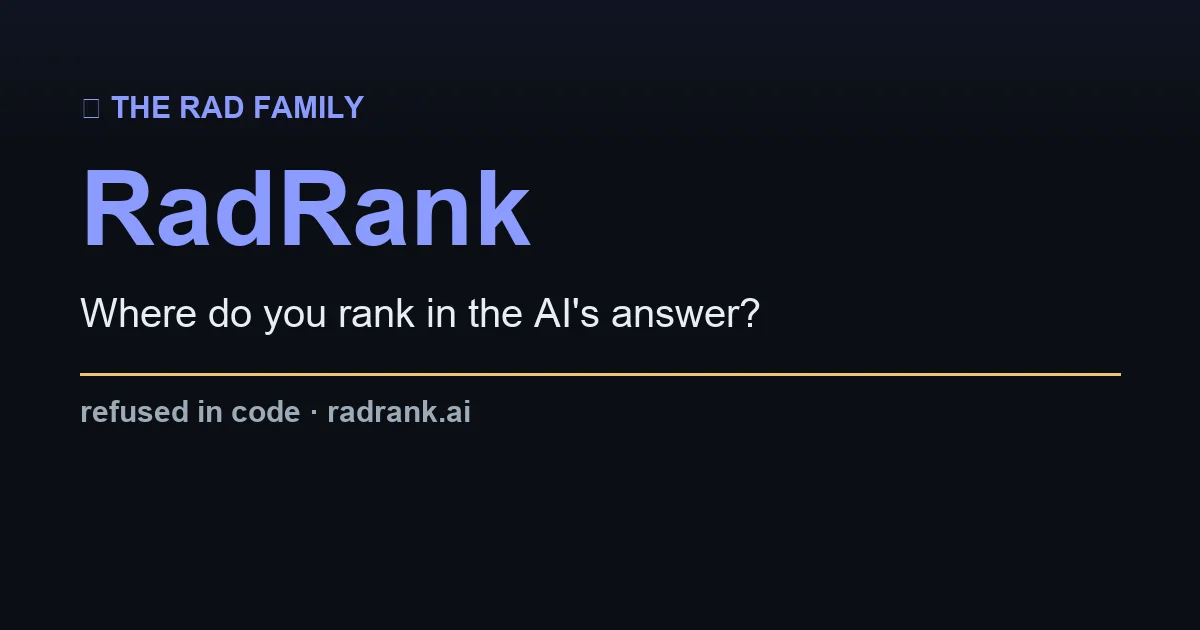 Radrank header image