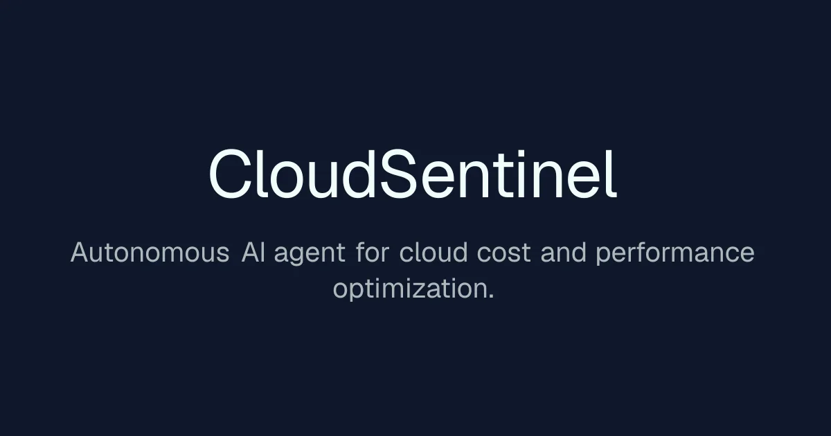 Cloudsentinel header image