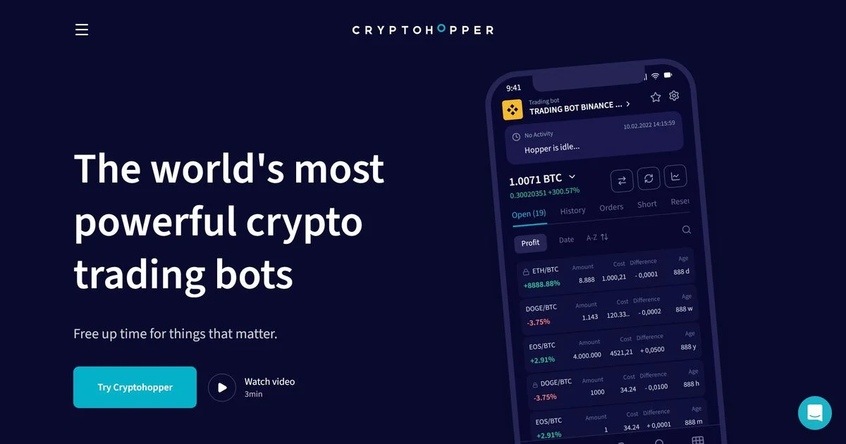 Cryptohopper header image