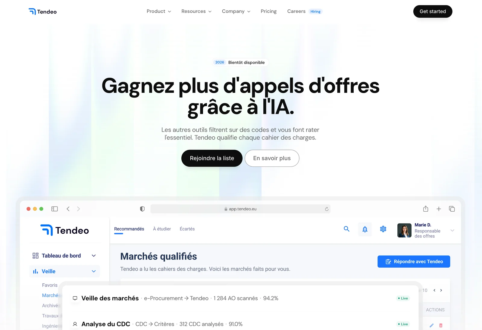 Tendeo header image