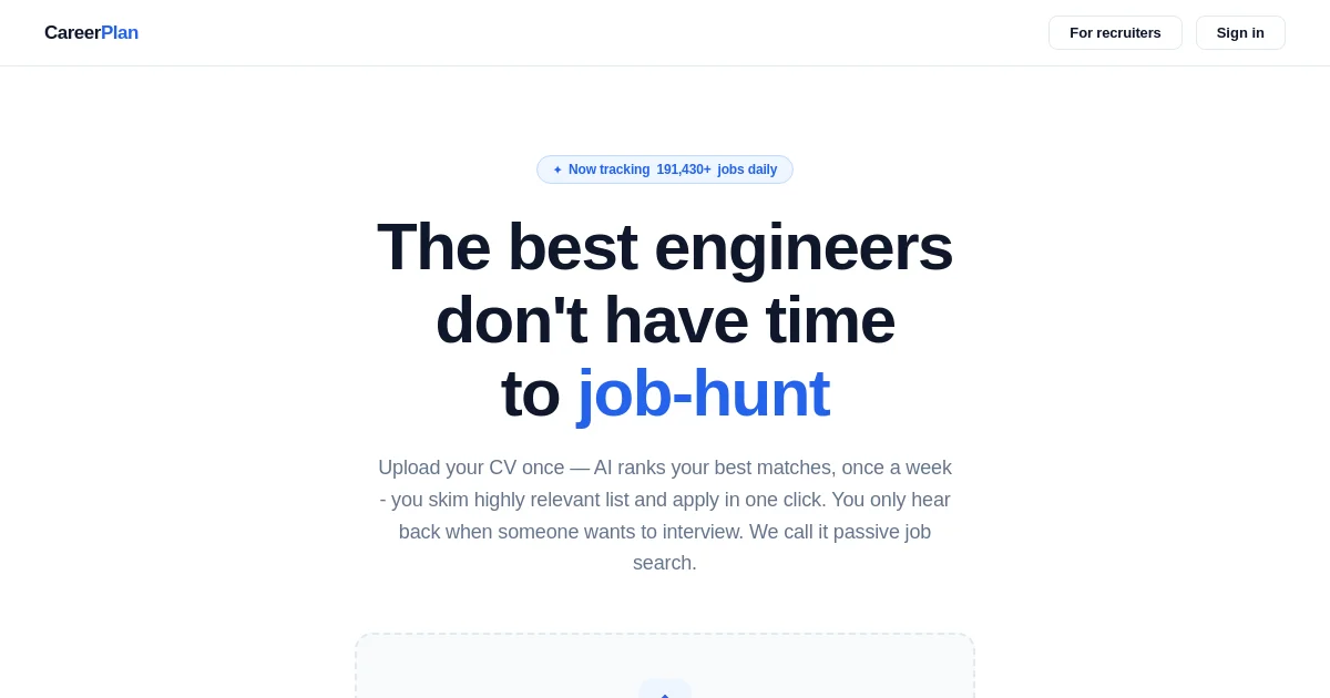 Careerplan pricing page