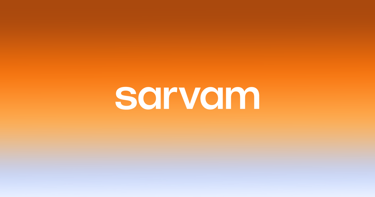 Sarvam AI header image