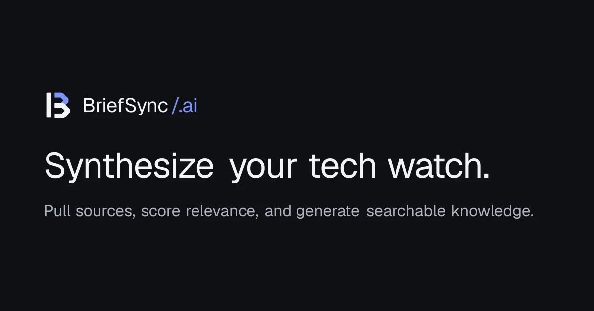 Briefsync header image