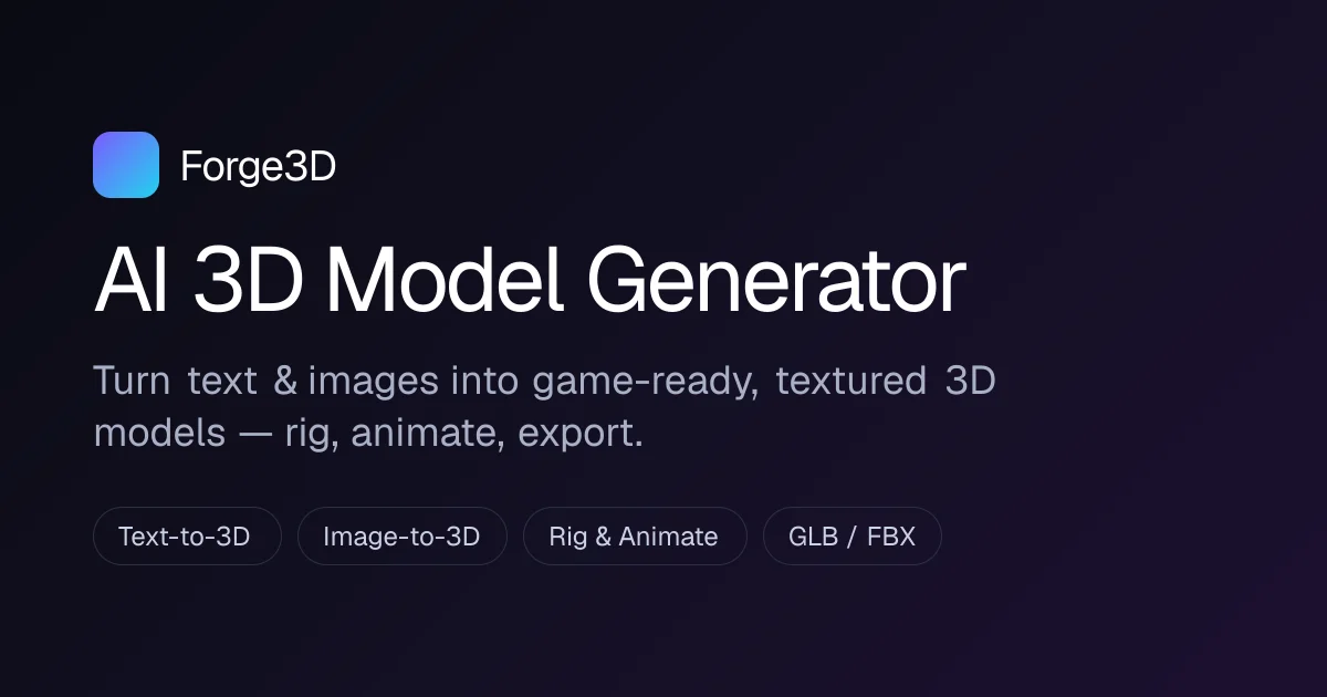 Forge3d header image