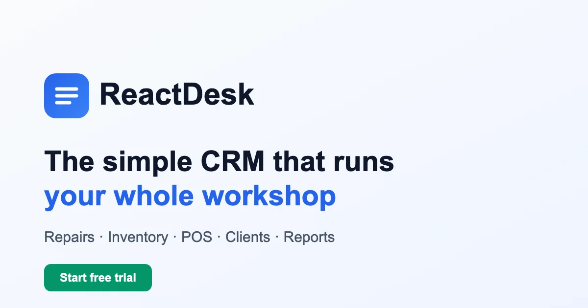 Reactdesk header image
