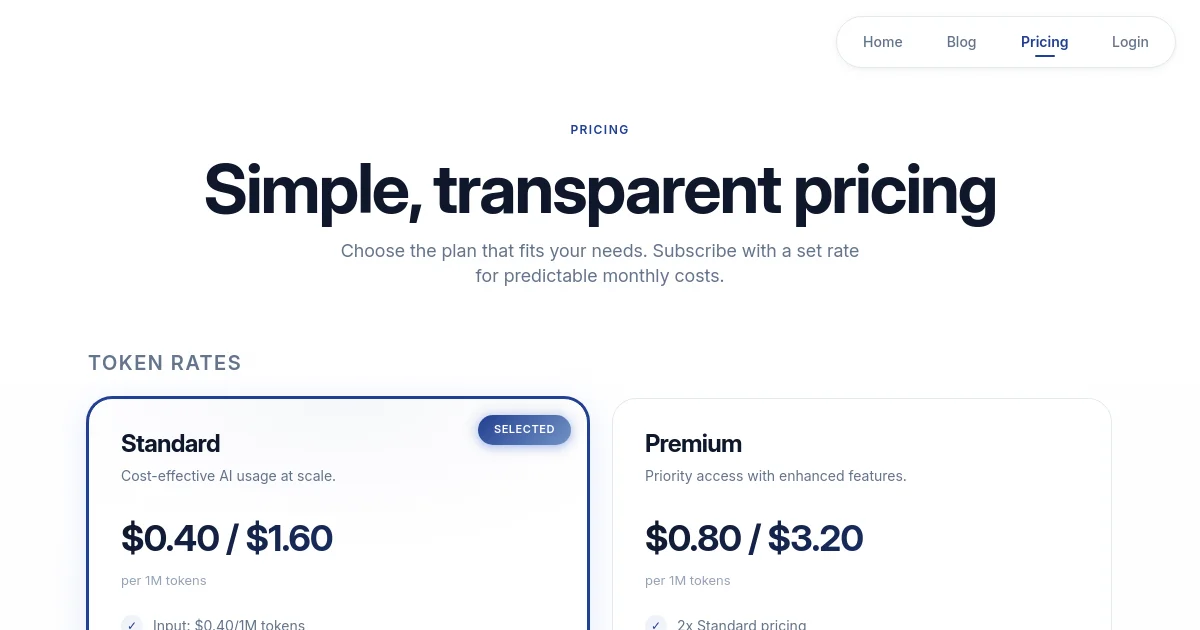 WebWright pricing page