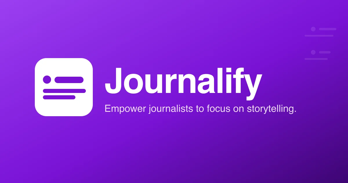 Journalify header image