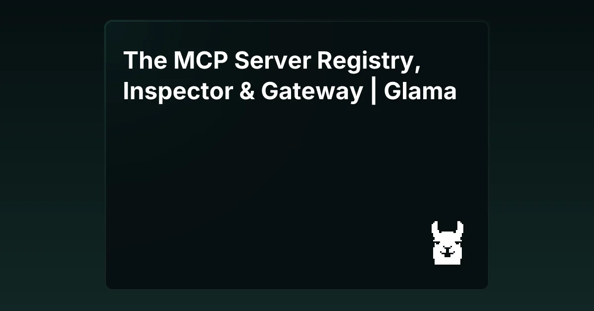 Glama header image