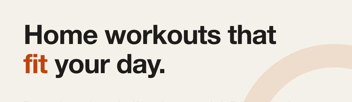 HomeFitRoutine header image