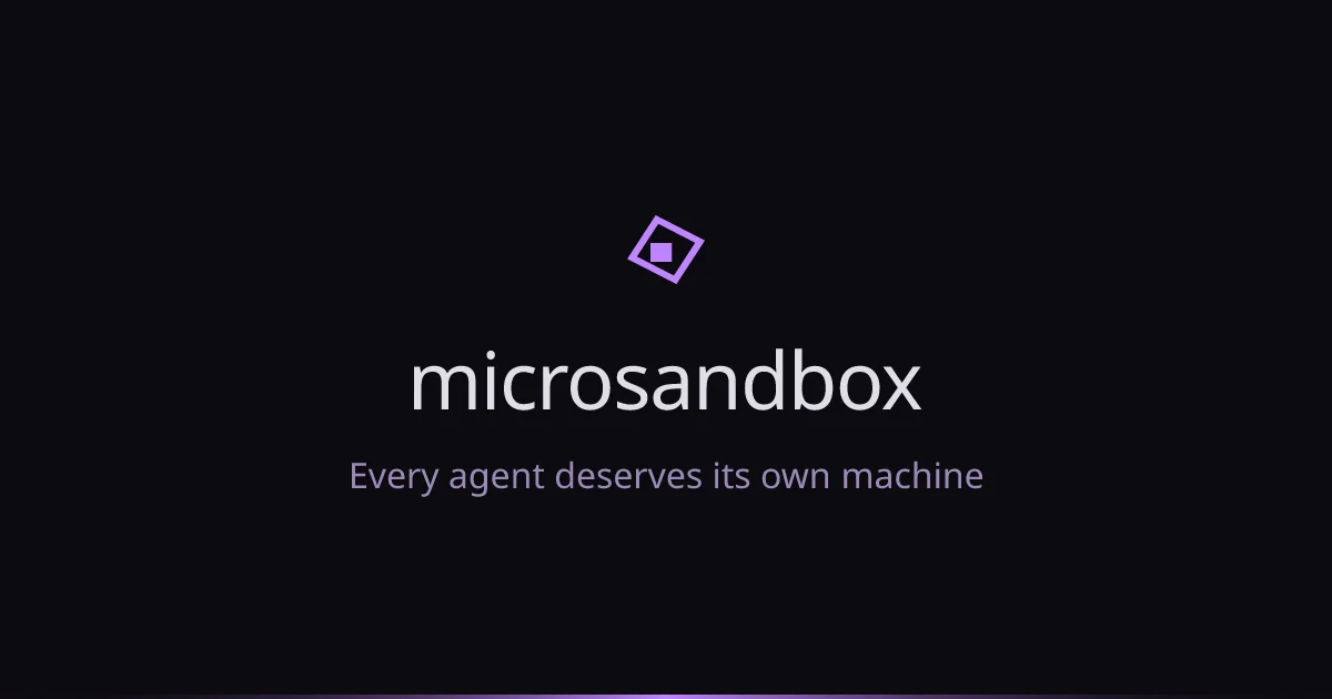 microsandbox header image