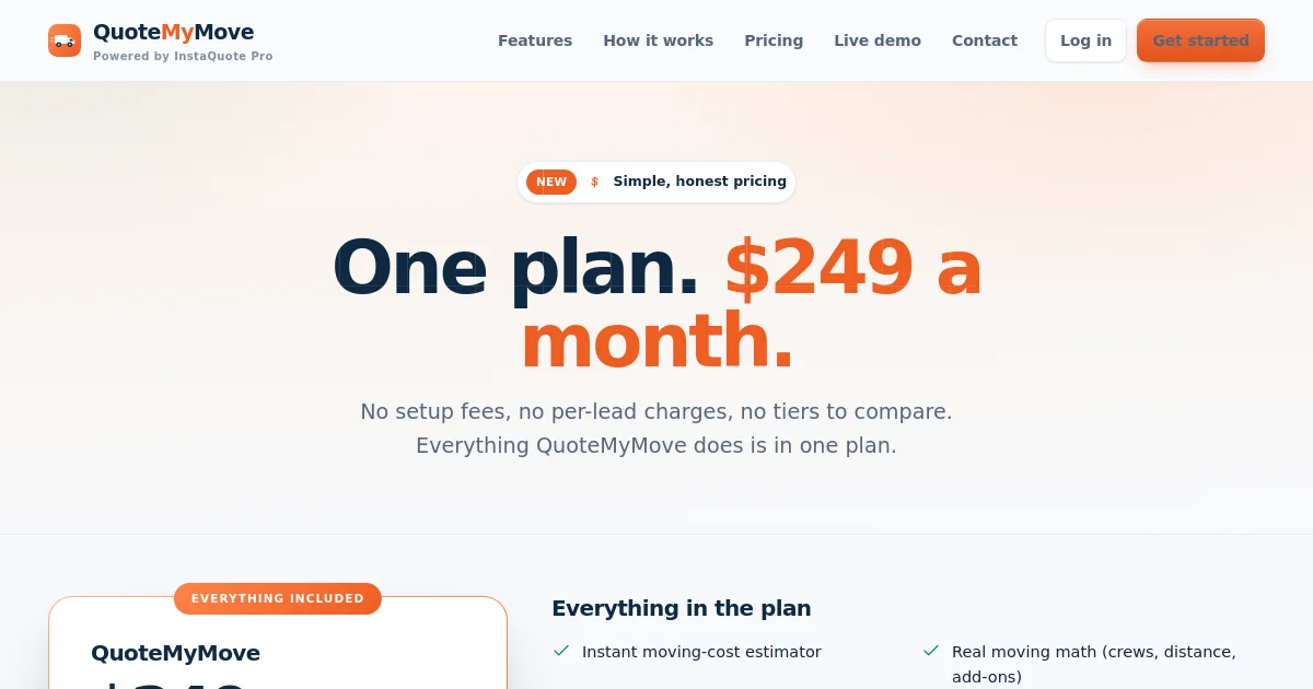 Quotemymove pricing page