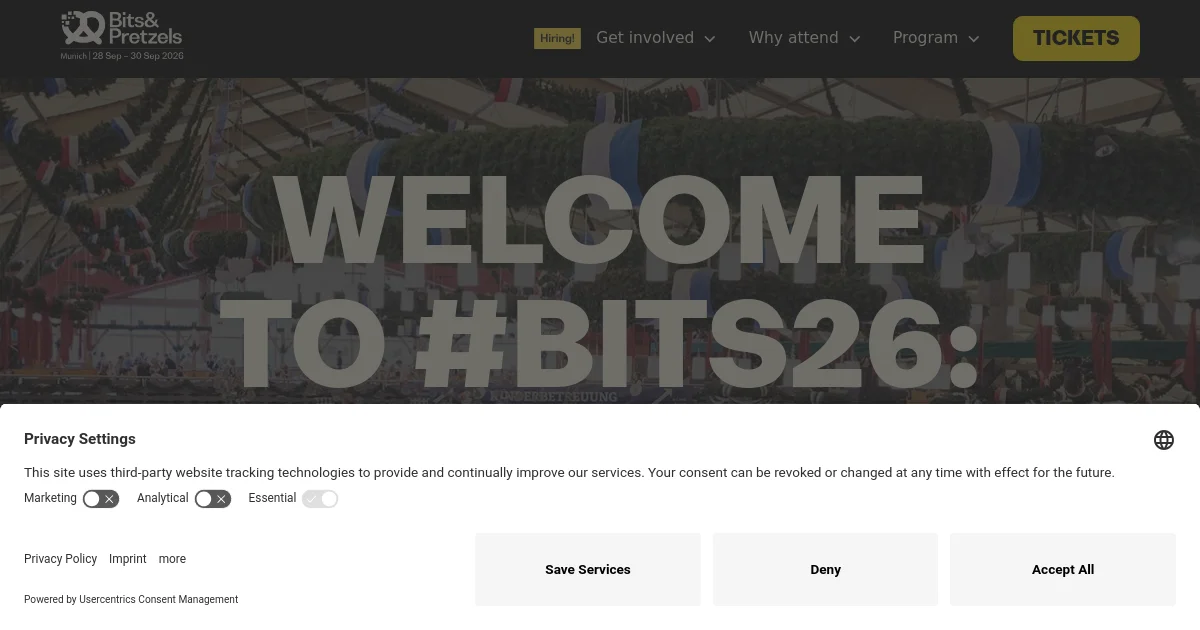 Bits & Pretzels Communities pricing page