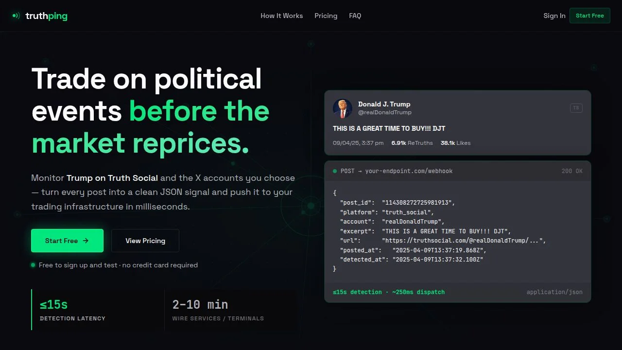 Truthping header image