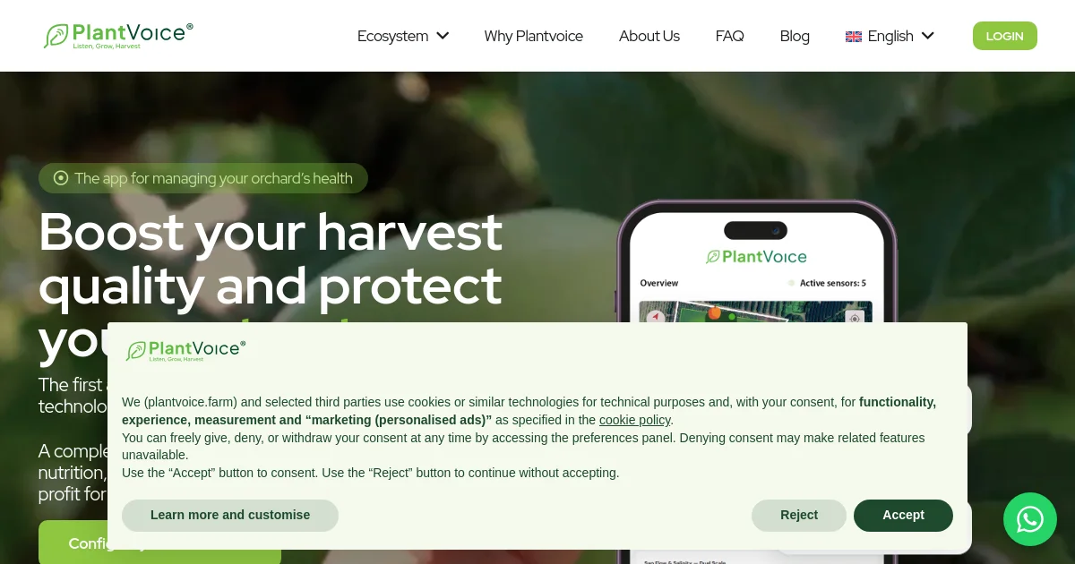 PlantVoice pricing page