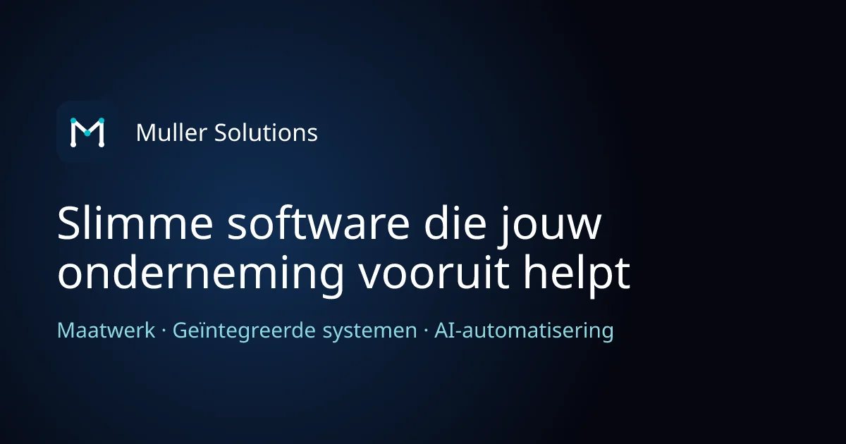 Muller Solutions header image