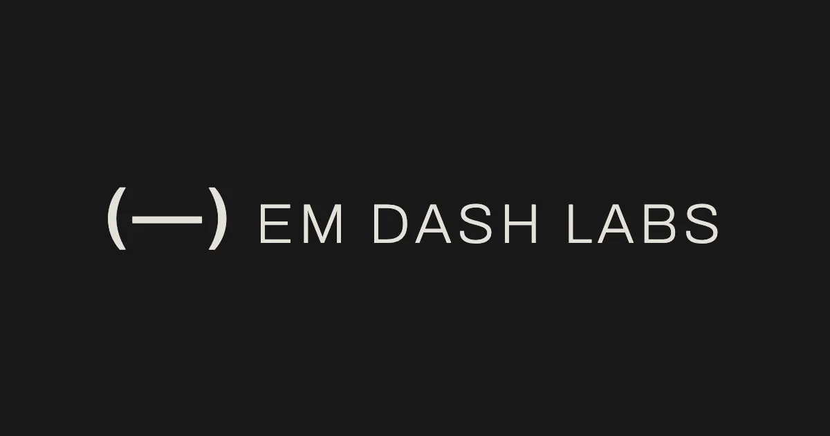 Em Dash Labs header image