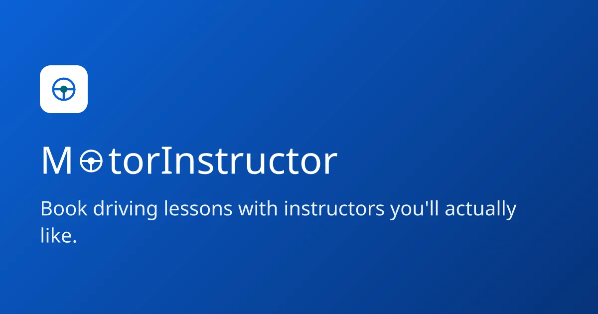 Motorinstructor header image