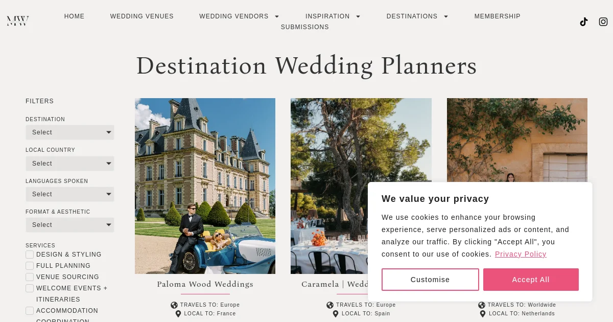 Marry The World pricing page