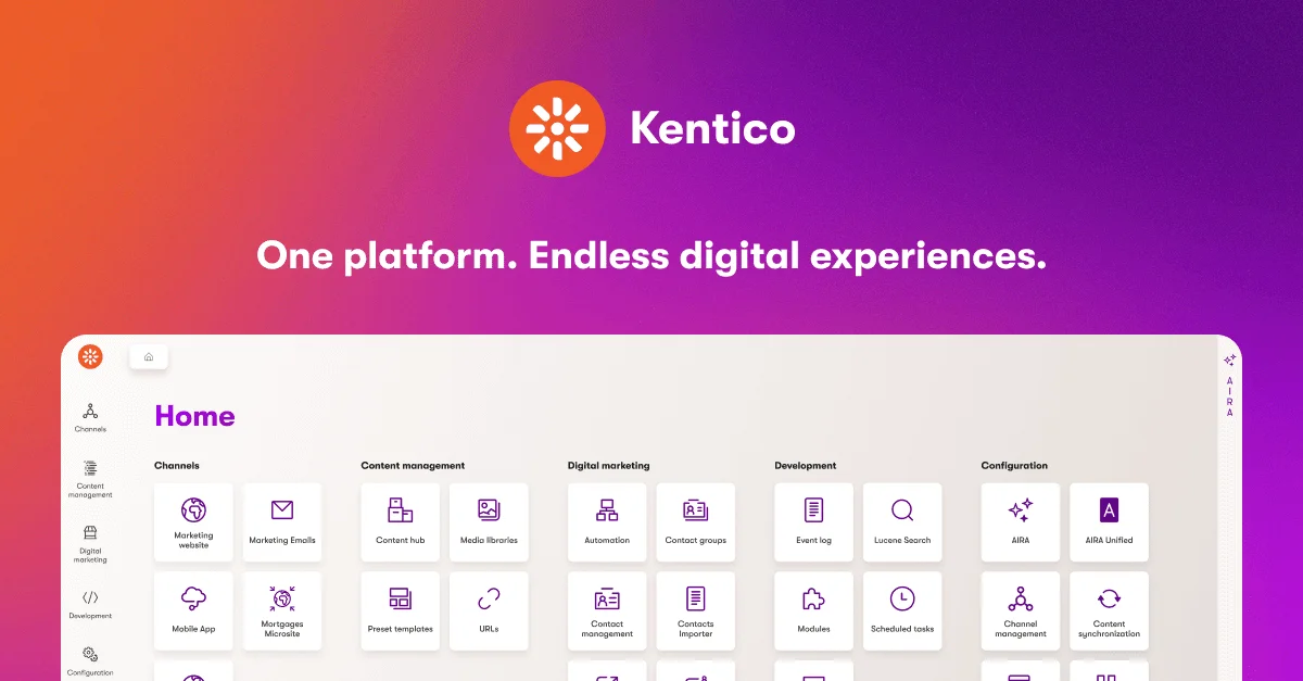 Kentico header image