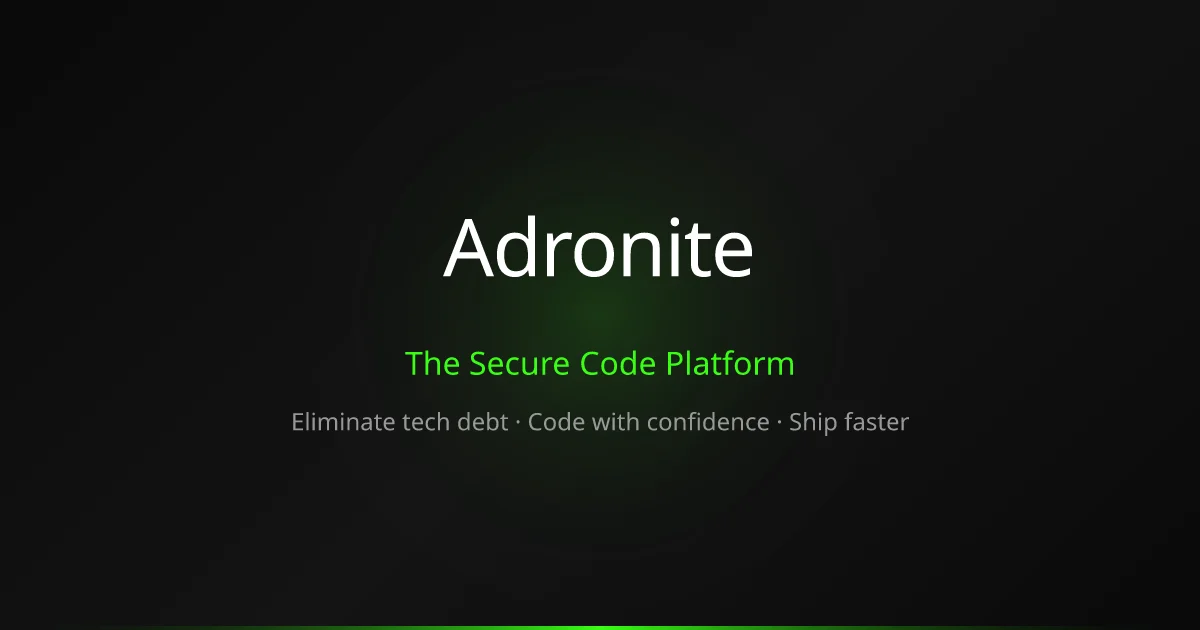 Adronite header image