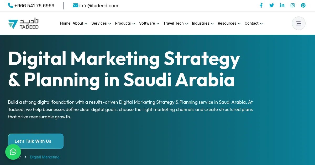 Tadeed.com pricing page