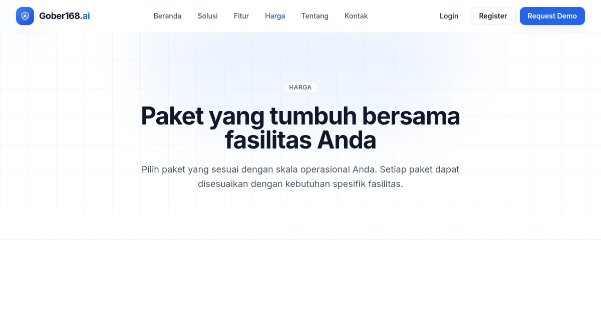 Gober168 pricing page