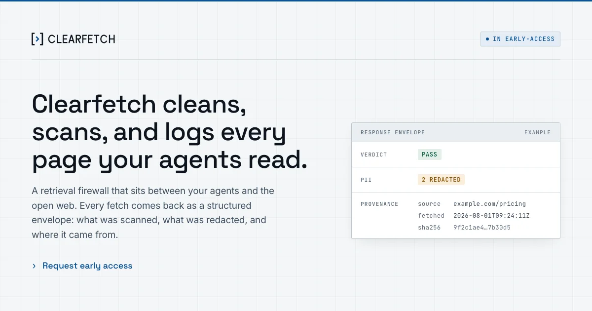 Clearfetch header image