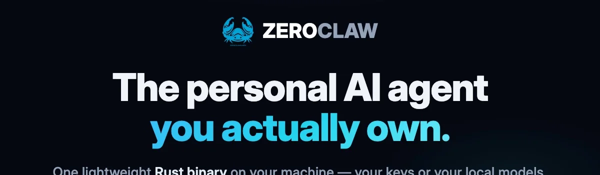 ZeroClaw header image