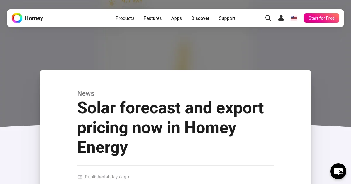 Homey pricing page