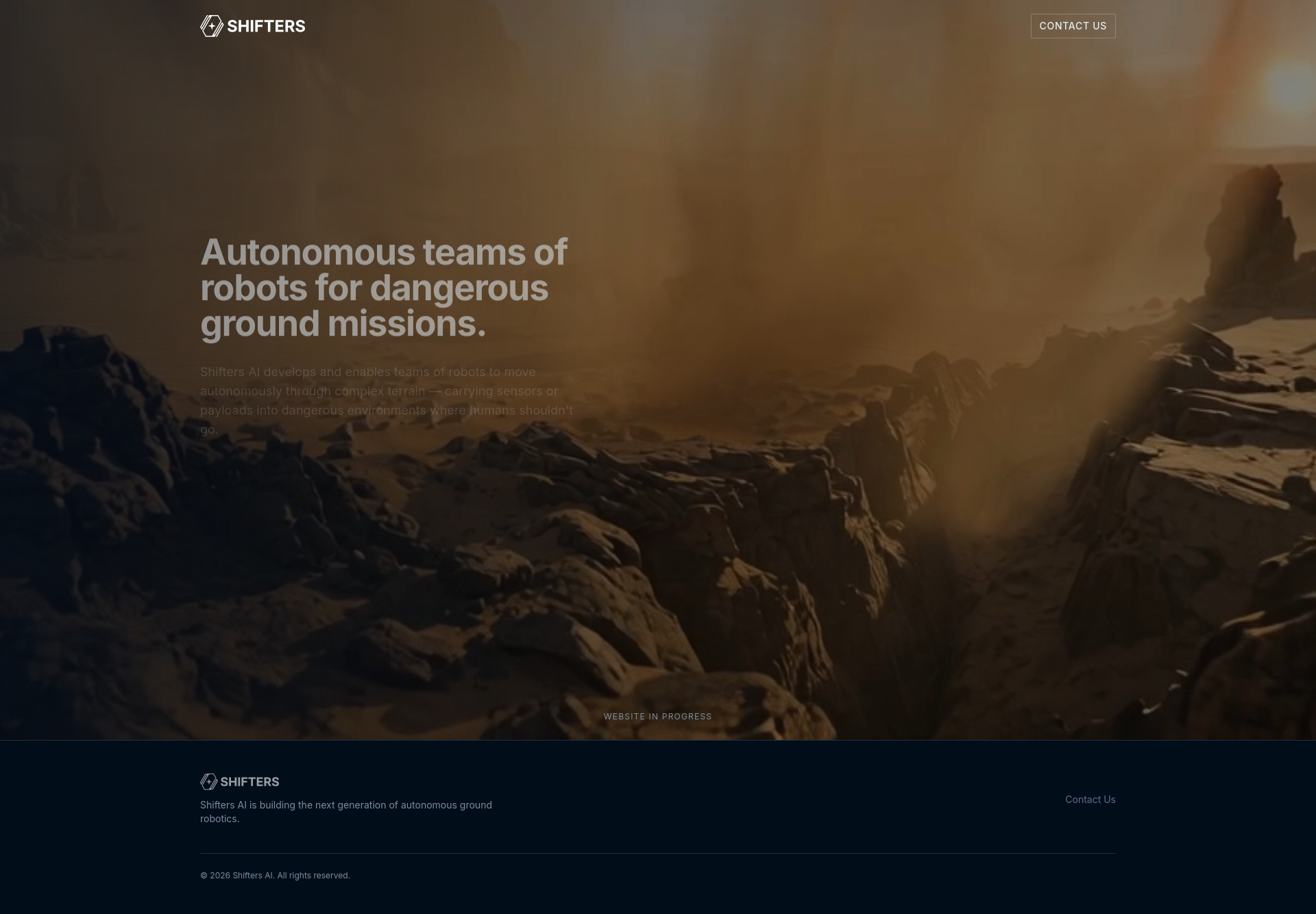Shifters AI Robotics header image