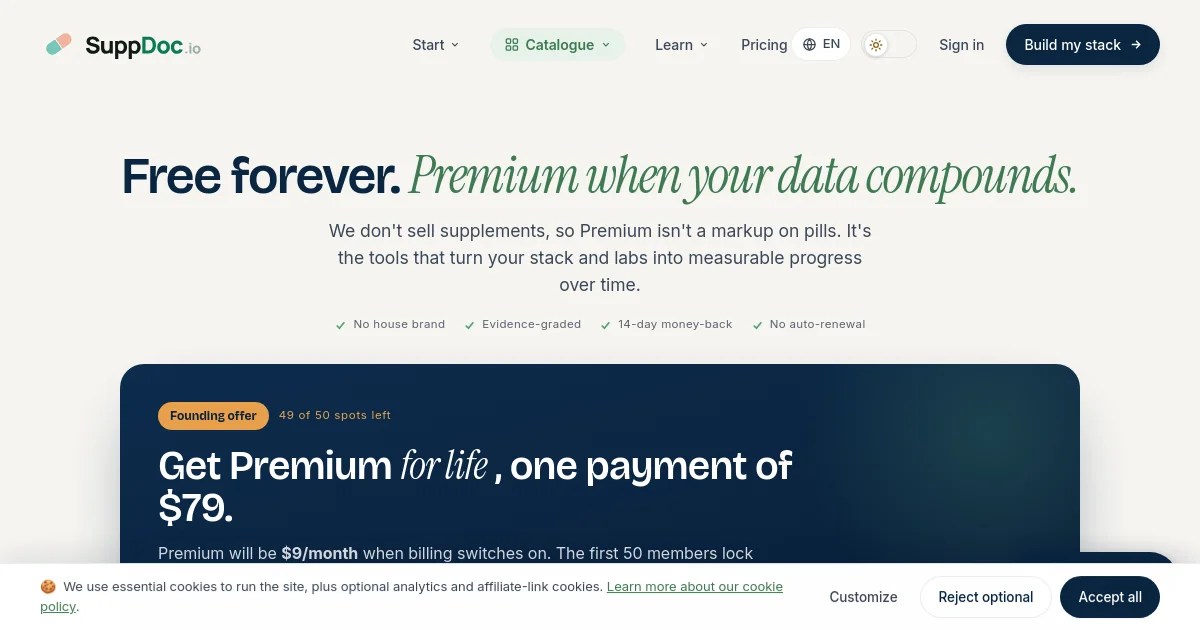 Suppdoc pricing page