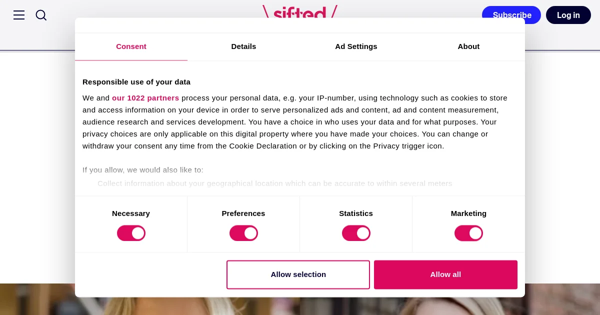 Sifted pricing page