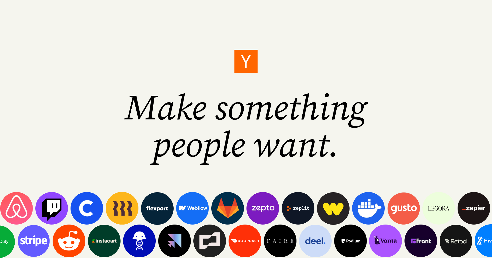 Y Combinator header image