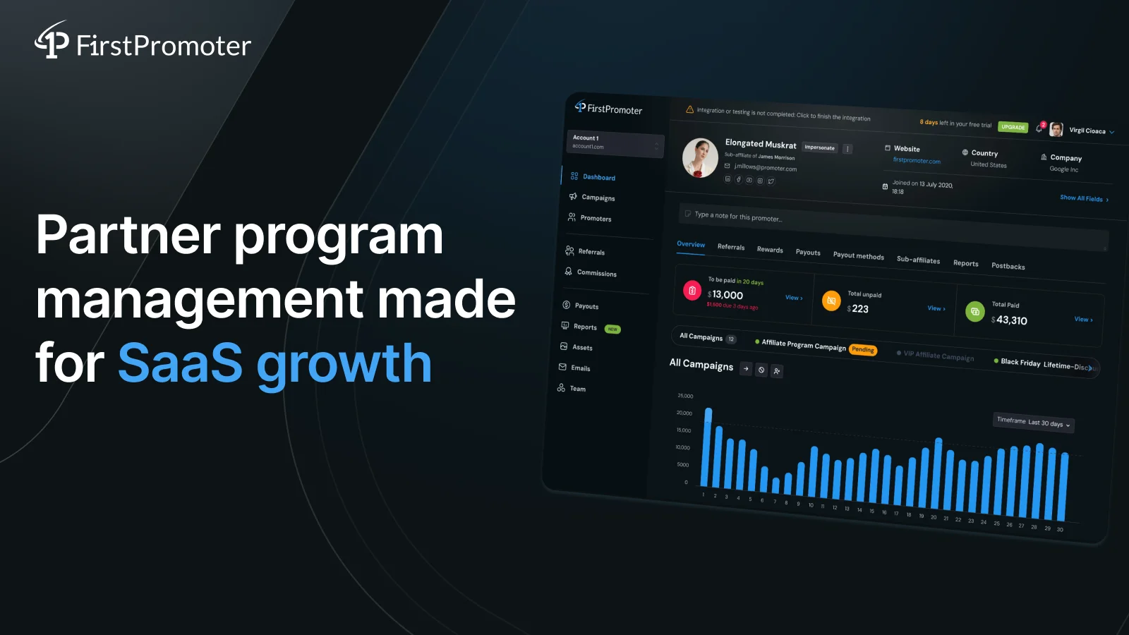FirstPromoter header image