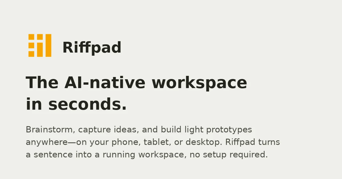 Riffpad header image